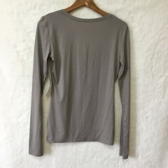 BCBGMAXZRIA Gray Long Sleeve Layer Top - Picture 5 of 11